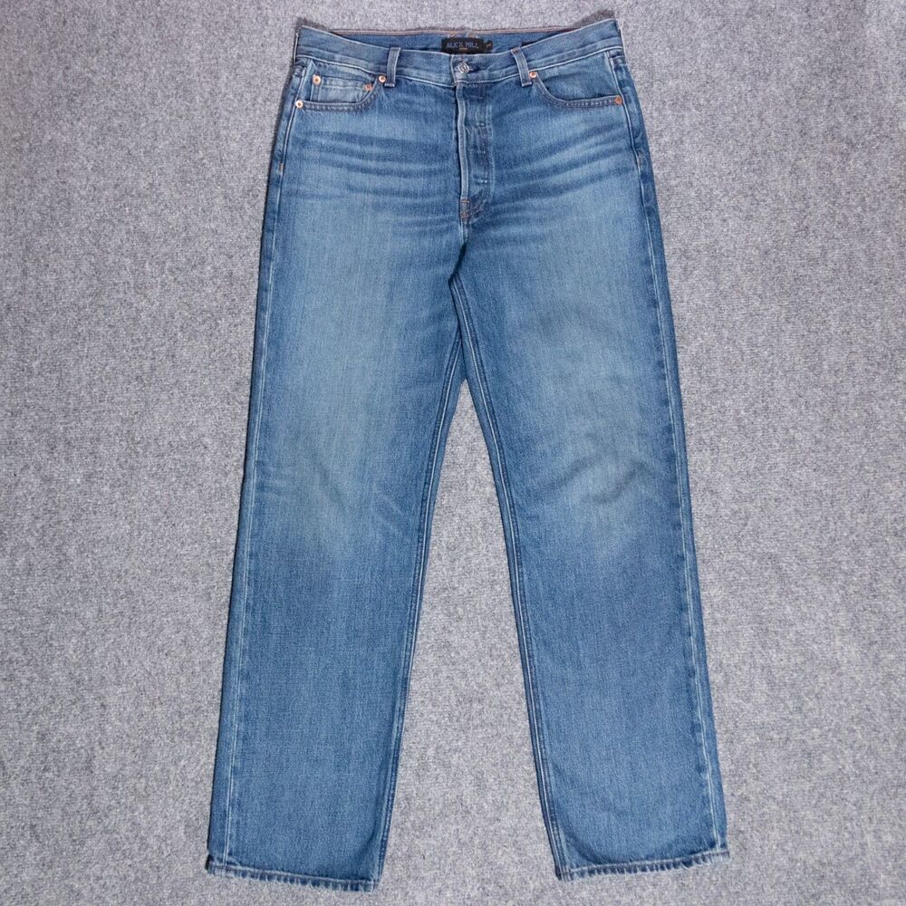 Alex Mill Straight Leg Original Blue Denim Jeans Men's 28 (32x31) Made in USA
